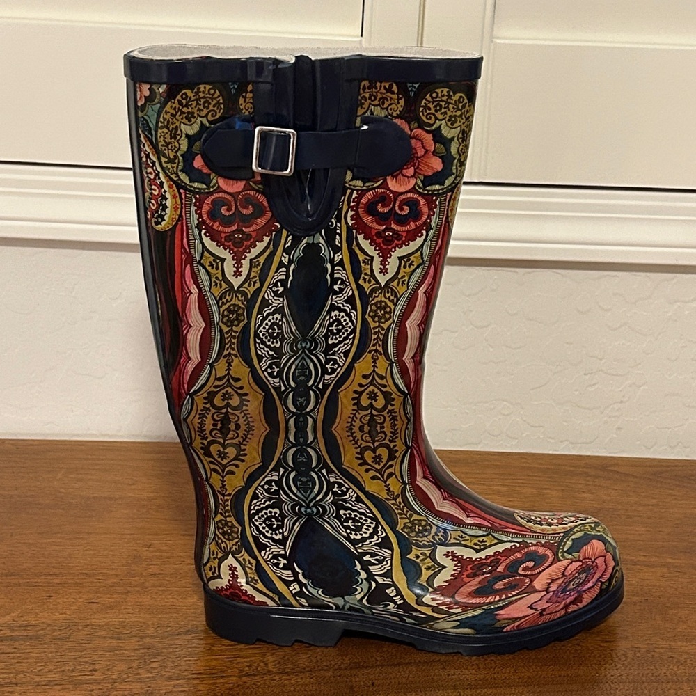 Nomad Multicolor Paisley Rain Boots